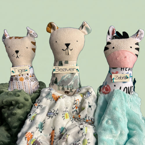 Animal Rattle and Lovey